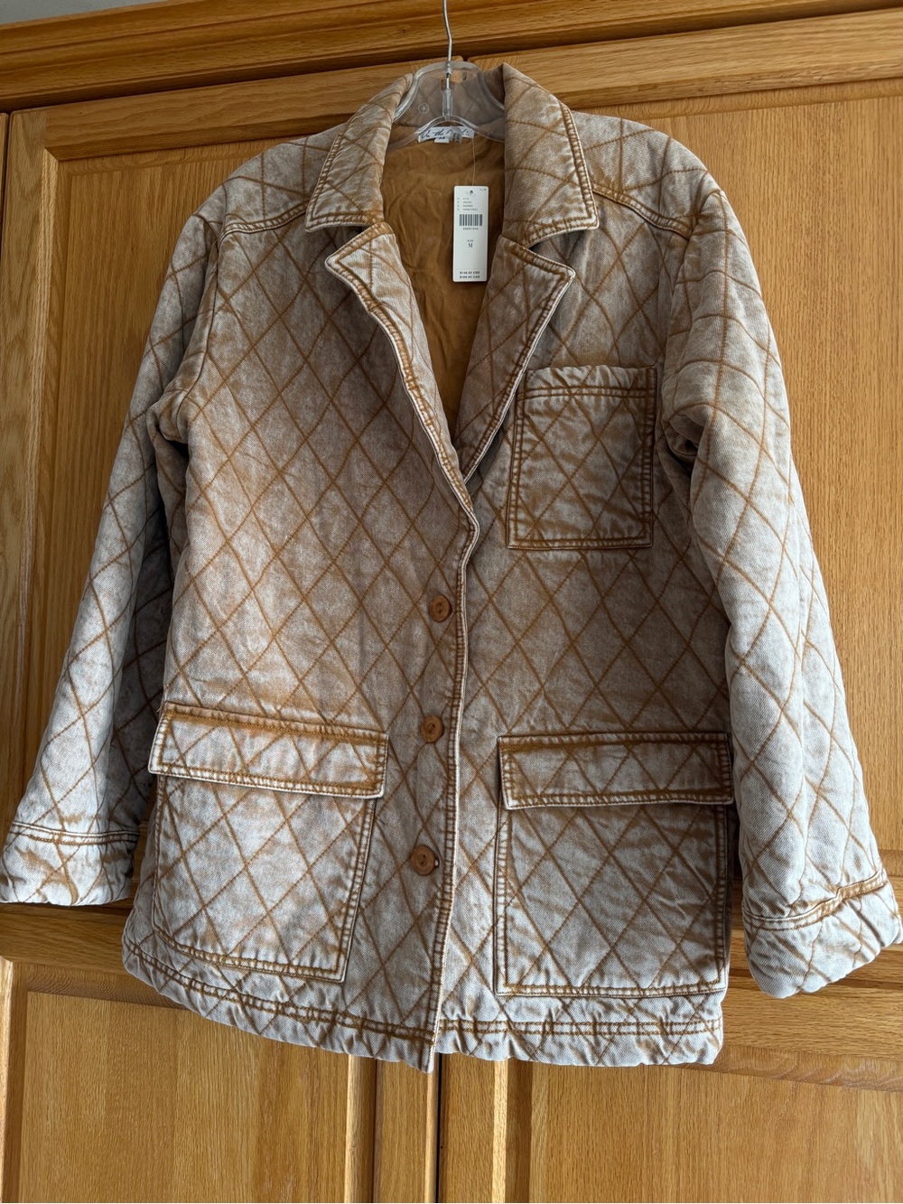 NWT Anthropologie On The Road quilted Jacket Size M